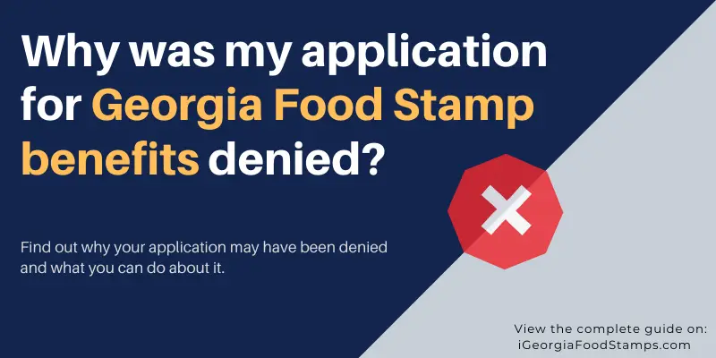 Georgia Food Stamps Denied What s Next Help Guide Georgia