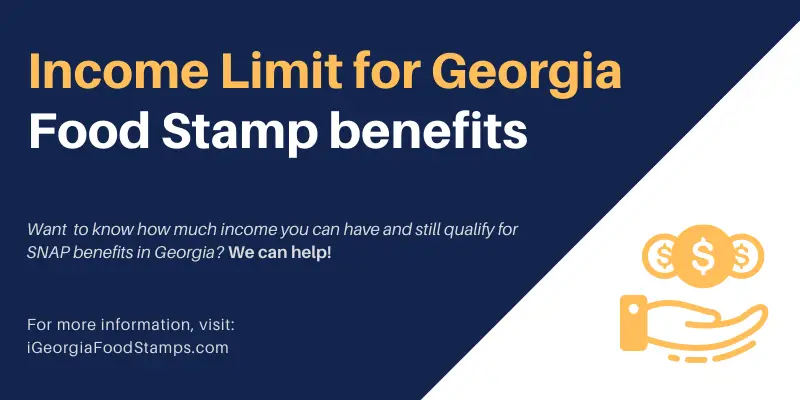 Income Limit for GA Food Stamps 2024 Georgia Food Stamps Help