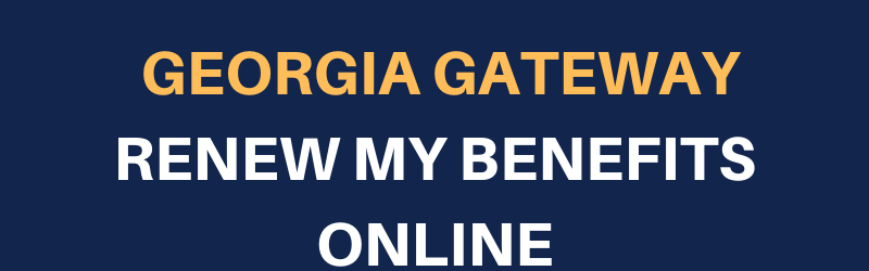 Gateway.ga.gov Renew My Benefits Online