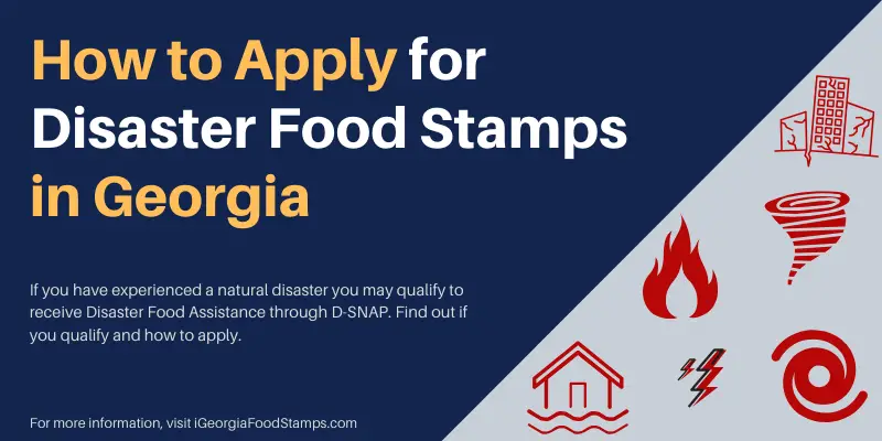 Apply For Disaster Food Stamps In Georgia - Georgia Food Stamps Help