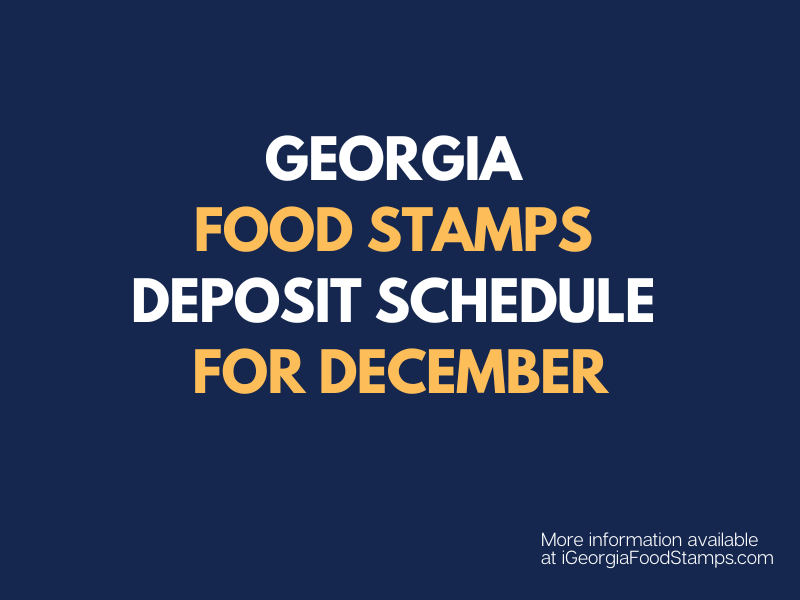 SNAP Payment Schedule for December 2022 Food Stamps Help