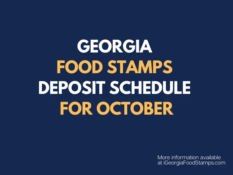 SNAP Payment Schedule for October 2022 Food Stamps Help