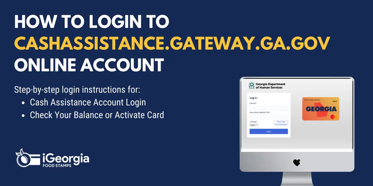 Cashassistance.gateway.ga.gov Login - Georgia Food Stamps Help