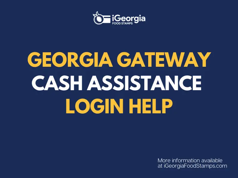 Cashassistance.gateway.ga.gov Login Food Stamps Help